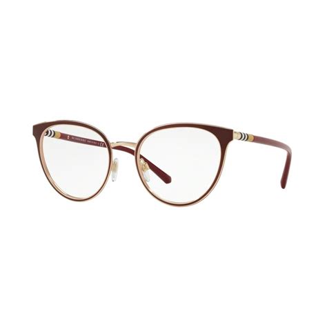 burberry 1324 1265|Burberry Eyeglasses B 1324 1265 BURGUNDY/GOLD FRAME .